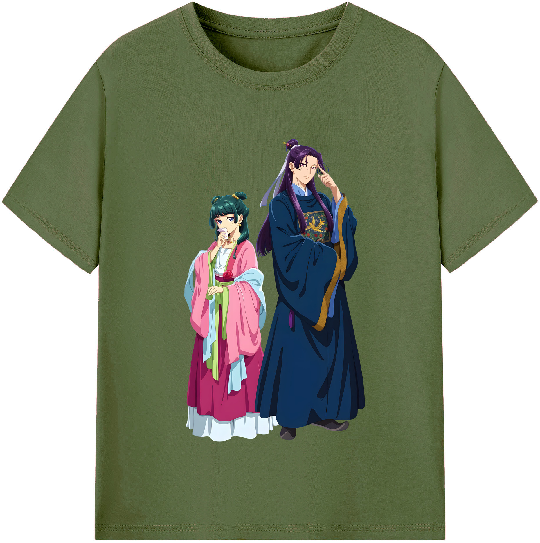 （画像用） 薬屋のひとりごと The Apothecary Diaries 綿100％半袖Tシャツ（フロントプリント）